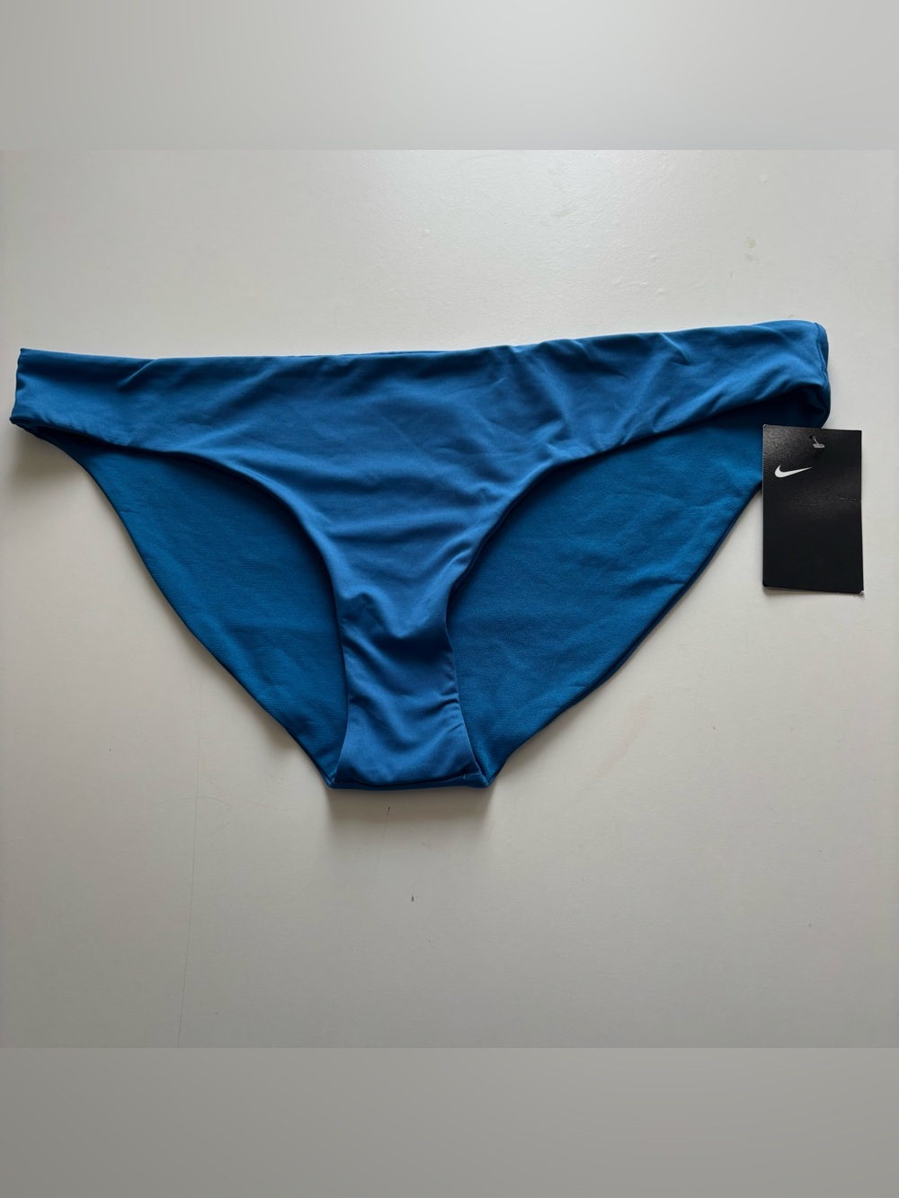 Nike Womens Essentials Scoop Bikini Bottoms XL blue moderate coverage